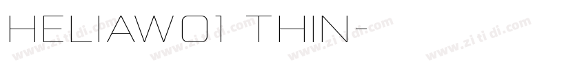 HeliaW01 Thin字体转换